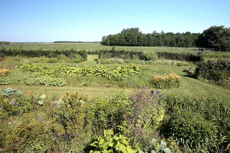 overzicht vanuit het prieeltje