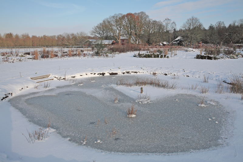 De toekomstige zitkuil winter aanzicht